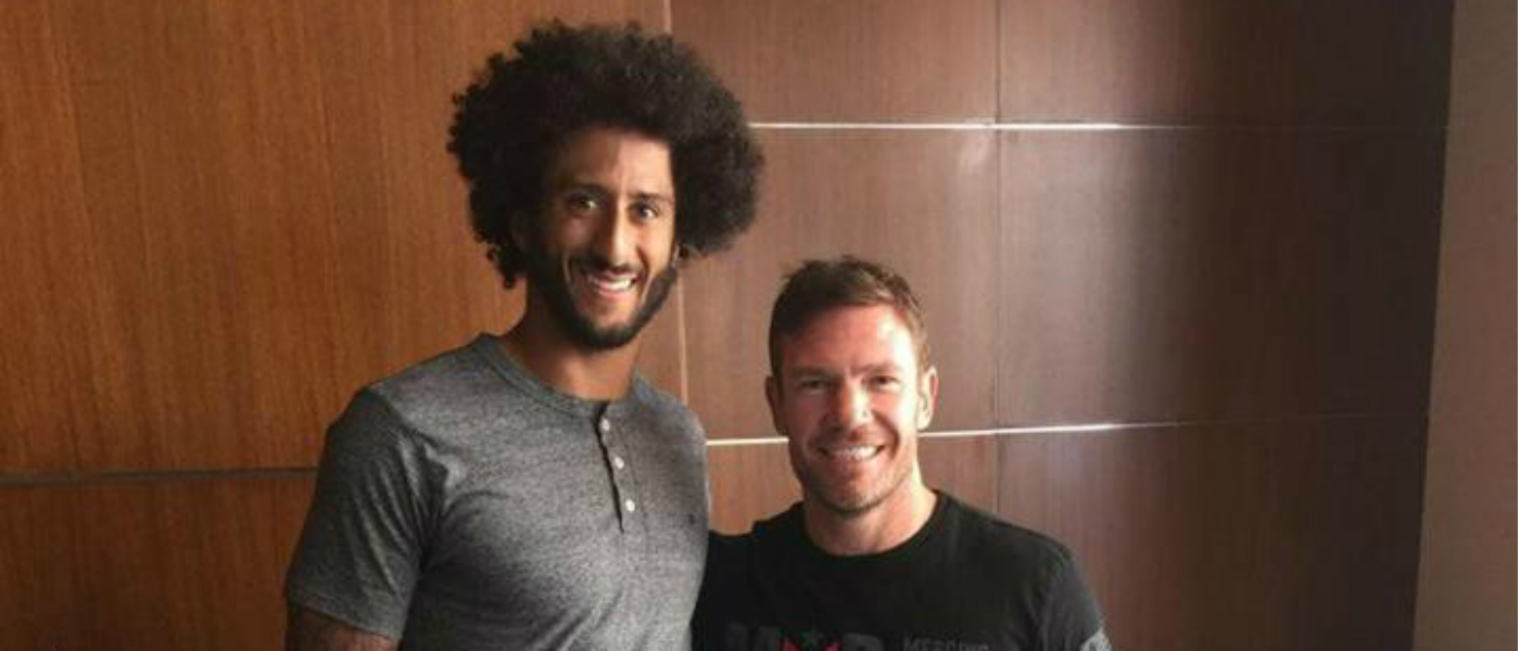 Colin Kaepernick and Nate Boyer reason together