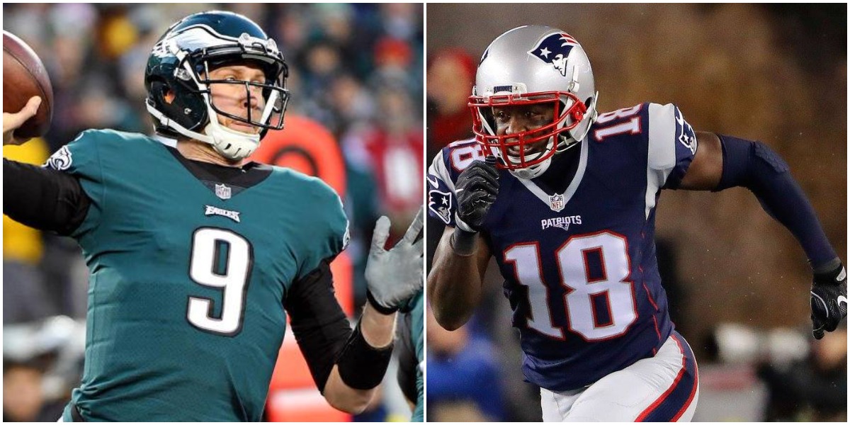 Nick Foles and Matt Slater